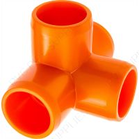 1" Orange 4-Way Furniture Grade PVC Fitting