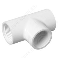 2" PVC Schedule 40 Tee Threaded, 405-020