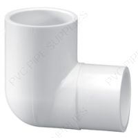 10" Schedule 40 PVC 90 Street Elbow Spigot x Socket, 409-100