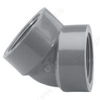 2" Schedule 80 PVC 45 Deg Elbow Threaded, 819-020