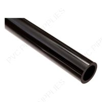 1" x 10' Schedule 40 Black Furniture PVC Pipe
