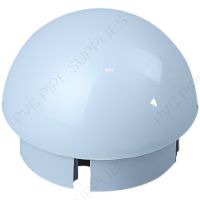 1 1/4" Gray Ball Cap Furniture Grade PVC Fitting