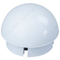 1 1/4" White Ball Cap Furniture Grade PVC Fitting