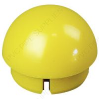 1 1/4" Yellow Ball Cap Furniture Grade PVC Fitting