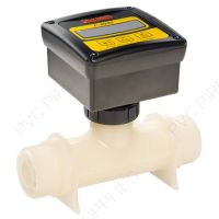 1/2" MPT Paddlewheel Flow Meter with Sensor Mounted and Molded In-Line Body (7-70 LPM), AOS150M1LM1