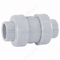 3" CPVC True Union Ball Check Valve, Gray, EPDM, Socket , 27398
