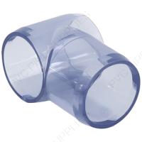 1/2" Clear T-L Slip Tee Furniture Grade PVC Fitting