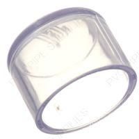 3" Clear PVC Cap Socket, 447-030L