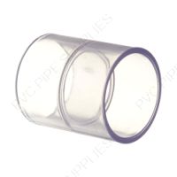 3/4" Clear PVC Coupling Socket, 429-007L