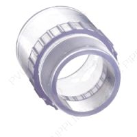 4" Clear PVC Male Adapter MPT x Socket, 436-040L