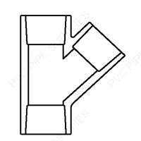 6" x 4" Clear PVC Wye Socket, 475-532L