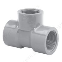1 1/4" Schedule 80 CPVC Tee Threaded, 9805-012