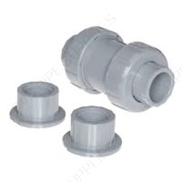 1 1/4" CPVC Ball Check Valve Gray Socket / Threaded - 27389