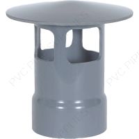 5" CPVC Duct Rain Cap (Style A), 1834-WCA-05