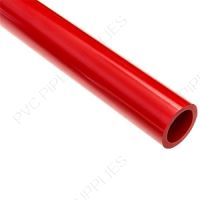 1 1/4" x 10' Schedule 40 Red Furniture PVC Pipe