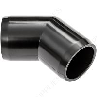 1/2" Black 45 Elbow Furniture Grade PVC Fitting