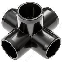 1/2" Black 5-Way Furniture Grade PVC Fitting
