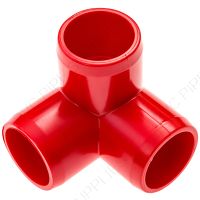 1/2" Red 3-Way Furniture Grade PVC Fitting