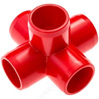 1/2" Red 5-Way Furniture Grade PVC Fitting