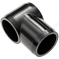 3/4" Black T-L Slip Tee Furniture Grade PVC Fitting