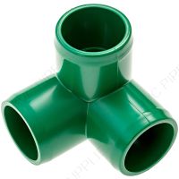 3/4" Green 3-Way Furniture Grade PVC Fitting