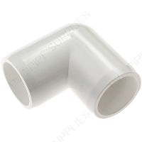 1 1/4" White Elbow Furniture Grade PVC Fitting