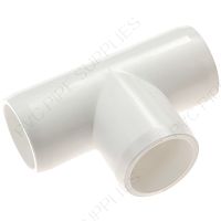 1 1/4" White Tee Furniture Grade PVC Fitting