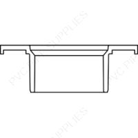 4" x 3" Closet Flang Hub DWV Fitting, D800-422