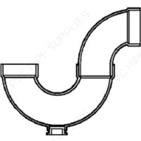 2" P Trap w/ Cleanout DWV Fitting, D707-020