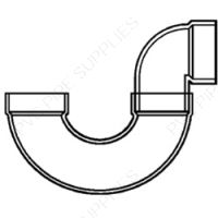 1 1/2" P Trap Low Profile DWV Fitting, D706-016
