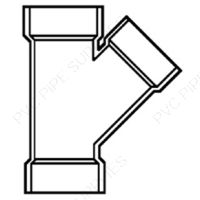 3" x 3" x 2" Wye Hub DWV Fitting, D601-338