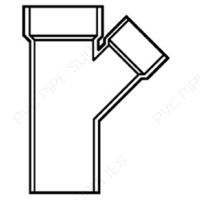4" x 4" x 2" Wye SPG x H x H DWV Fitting, D603-420