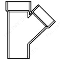 2" Wye SPG x H x H DWV Fitting, D602-020