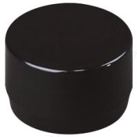 3/4" Black End Cap Furniture Grade PVC Fitting