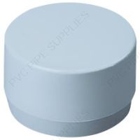 1 1/2" Gray End Cap Furniture Grade PVC Fitting