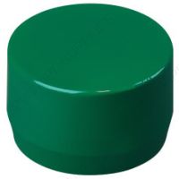 1" Green End Cap Furniture Grade PVC Fitting