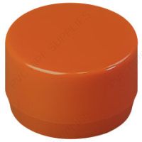1 1/4" Orange End Cap Furniture Grade PVC Fitting