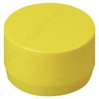 3/4" Yellow End Cap Furniture Grade PVC Fitting