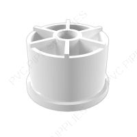 1 1/4" Yellow Fitting Caster End Cap (7/16") Furniture Grade PVC Fitting