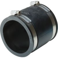 2" x 1 1/2" PVC to PVC / Cast Iron to Cast Iron EPDM Flex Coupling