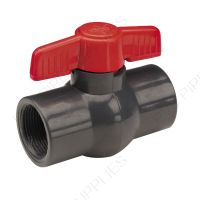 1/2" PVC Compact Ball Valve Gray Threaded, 1005GT