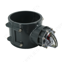 6" AcuFlow Flow Meter with CPVC Saddle Clamp (300-1000 GPM)