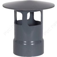6" PVC Duct Rain Cap A, 1034-WCA-06