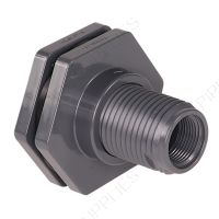 1/2" Hayward BFA Series PVC Bulkhead Fitting, Large Base
