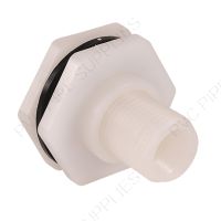 1/2" Hayward BFA Series PP Bulkhead Fitting, Large Base
