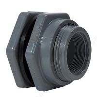 1/2" Hayward BFAS Series GFPP Bulkhead Fitting w/Threaded x Threaded ends