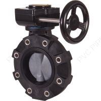 2-1/2" Hayward BYV Series PVC Butterfly Lugged Valve Gear, FPM