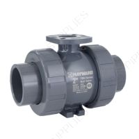 1" Hayward Actuator Ready CVH Series Profile2™ True Union CPVC Ball Valve