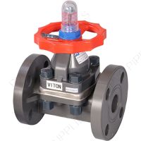1" Hayward DAB Series PVC Diaphragm Valve w/Flanged ends, O-rings