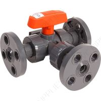2-1/2" Hayward LA Series 3-Way Lateral True Union CPVC Ball Valve